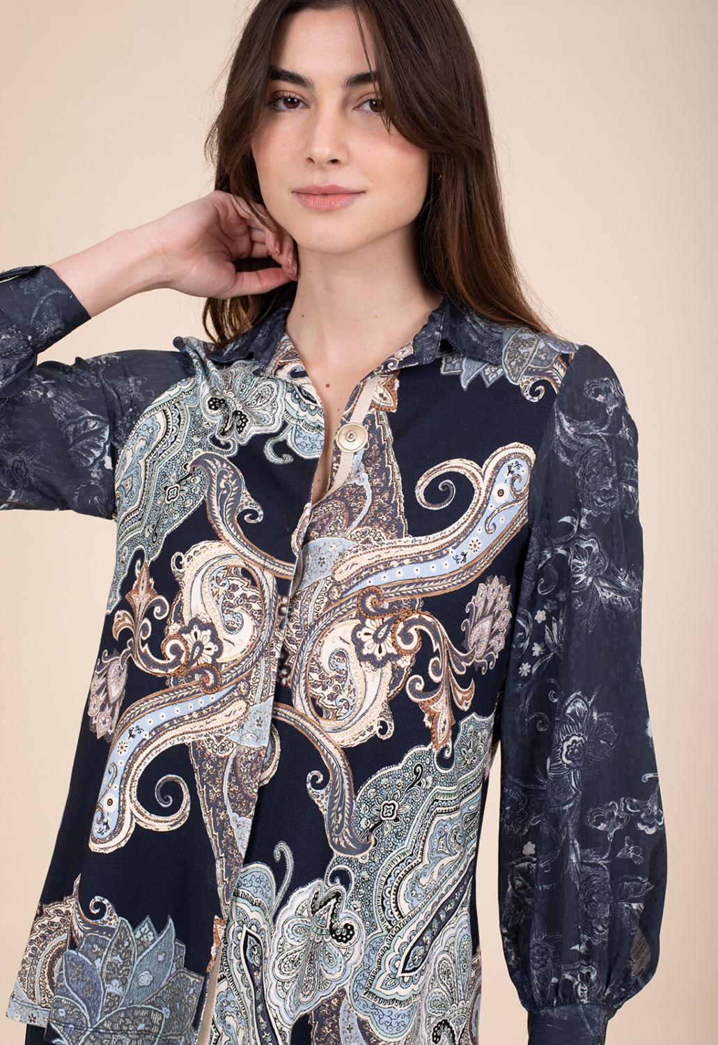 Camisa Paisley Combinada 1
