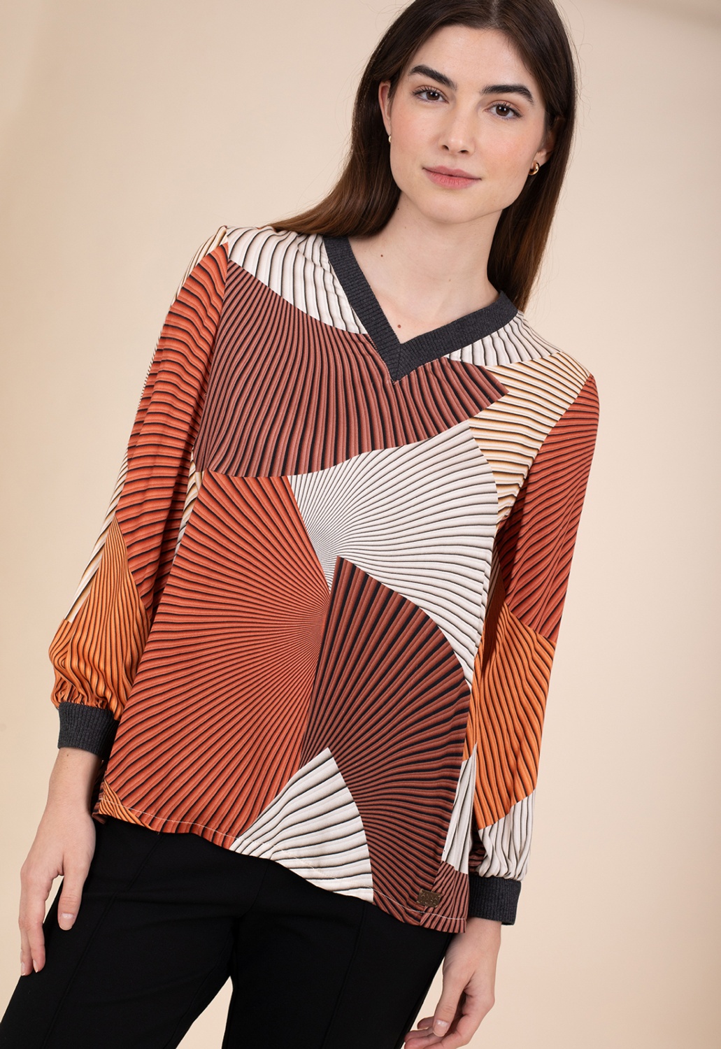 Blusa Estampado Naranja