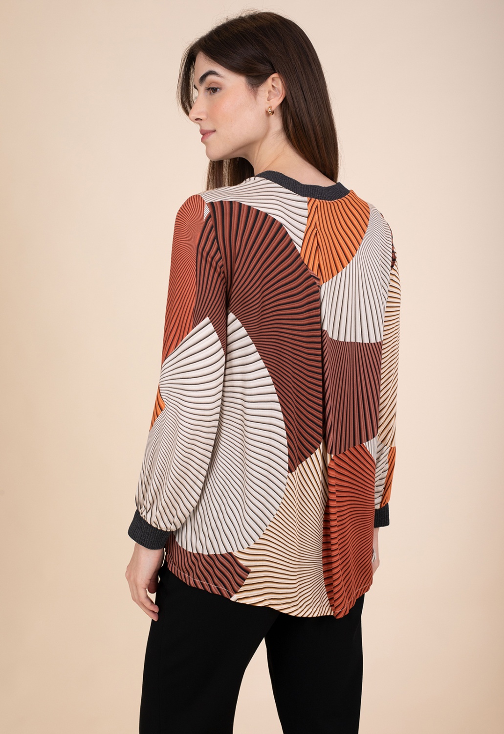 Blusa Estampado Naranja 2