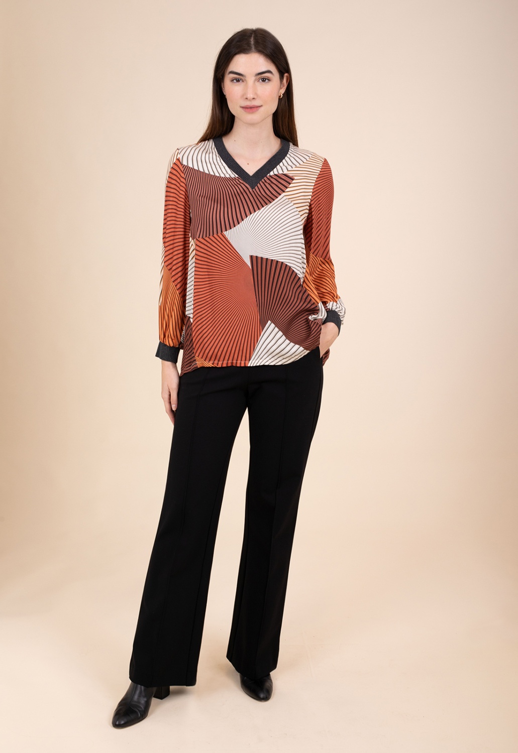 Blusa Estampado Naranja 3