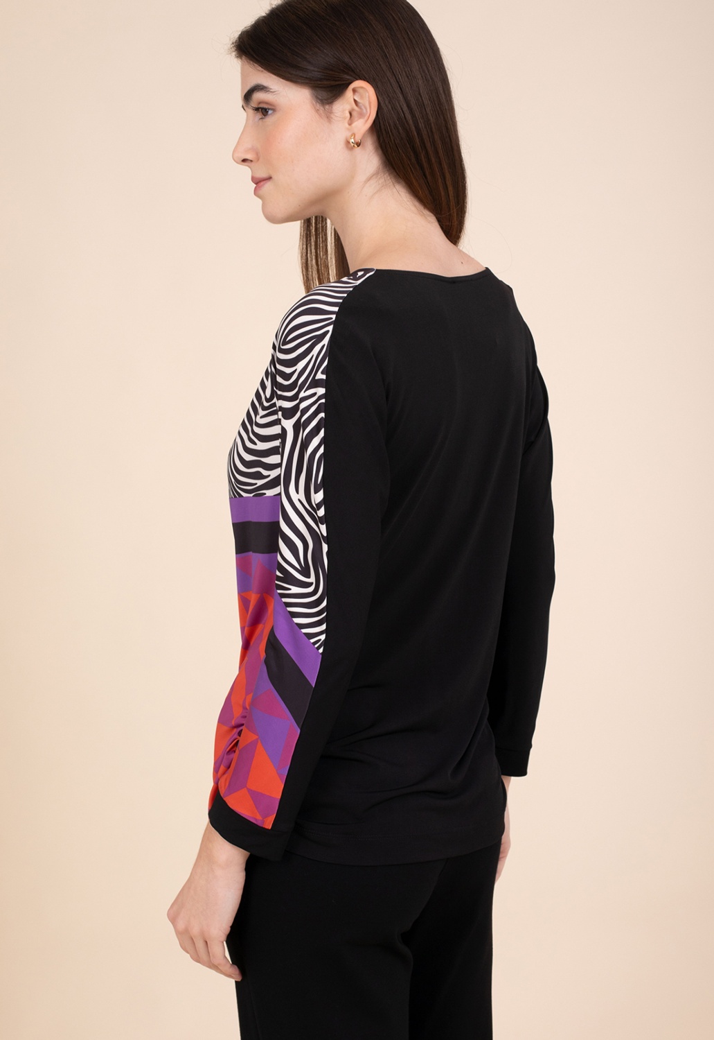 Camiseta Cuello Drapeado 3