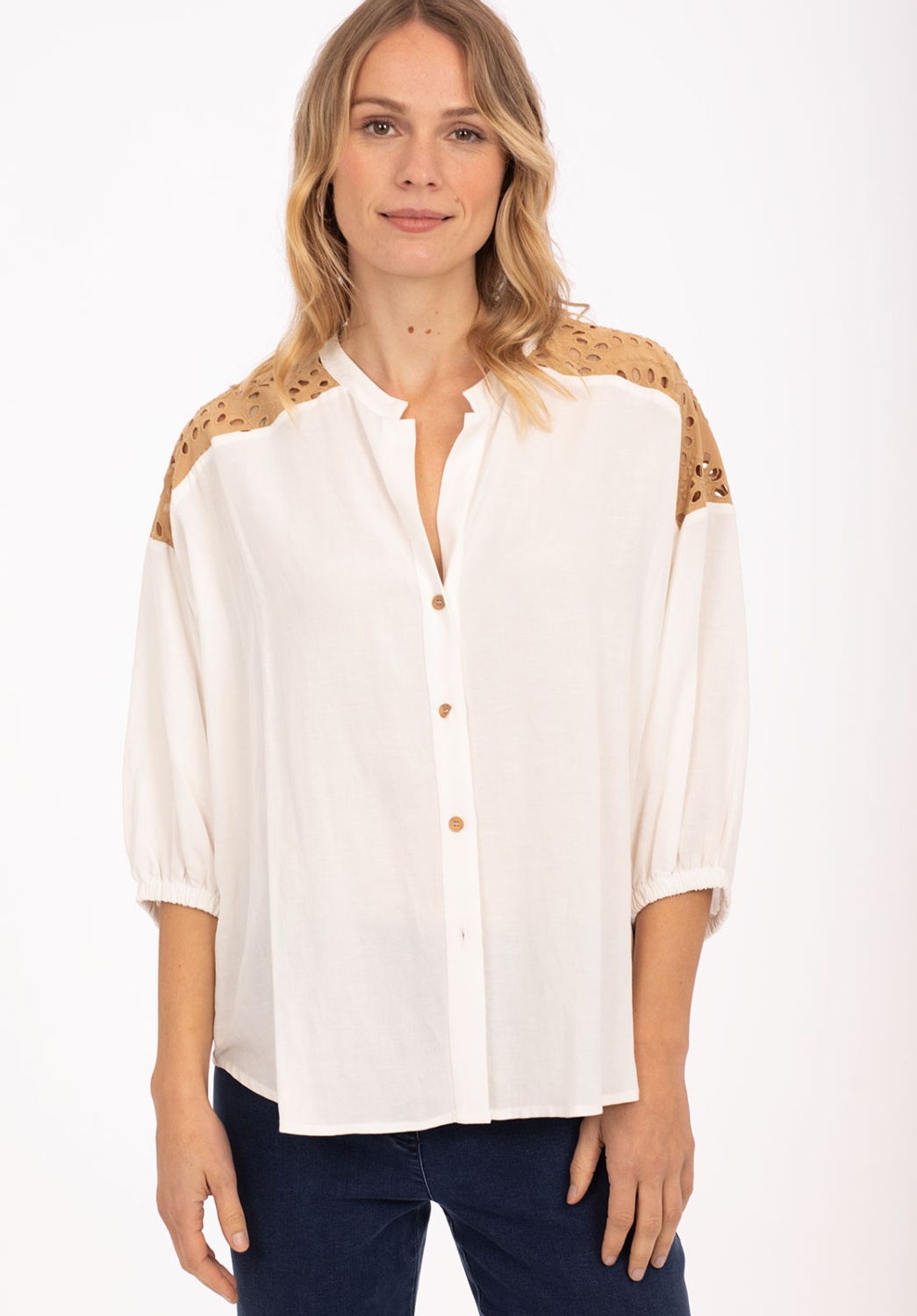 White Blouse With Die-Cut 4