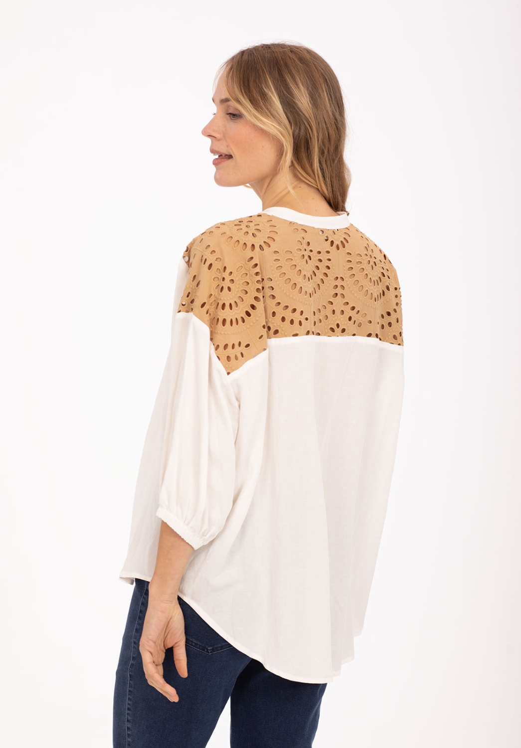 White Blouse With Die-Cut 3