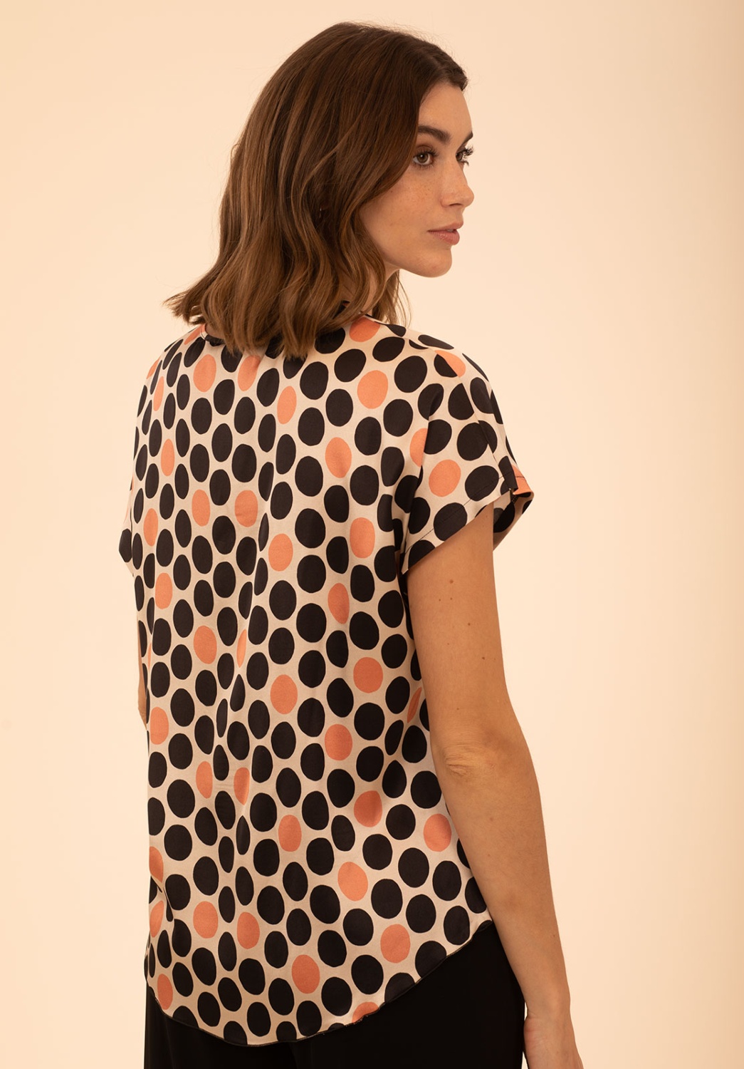 Knotted Polka Dot Blouse 1