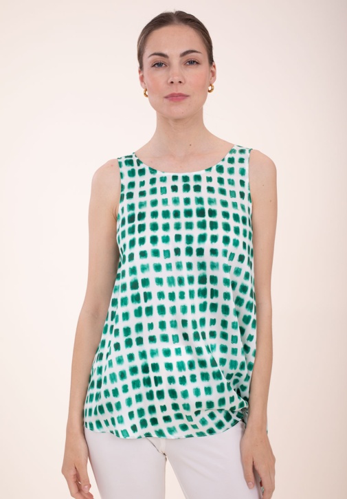 Asymmetrical Printed Top