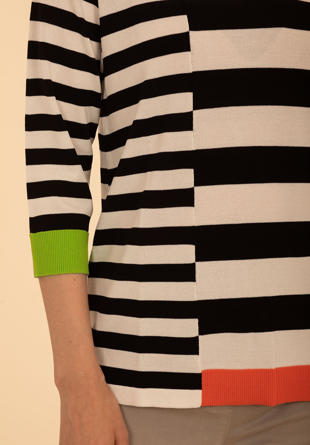 Horizontal Striped Sweater 1