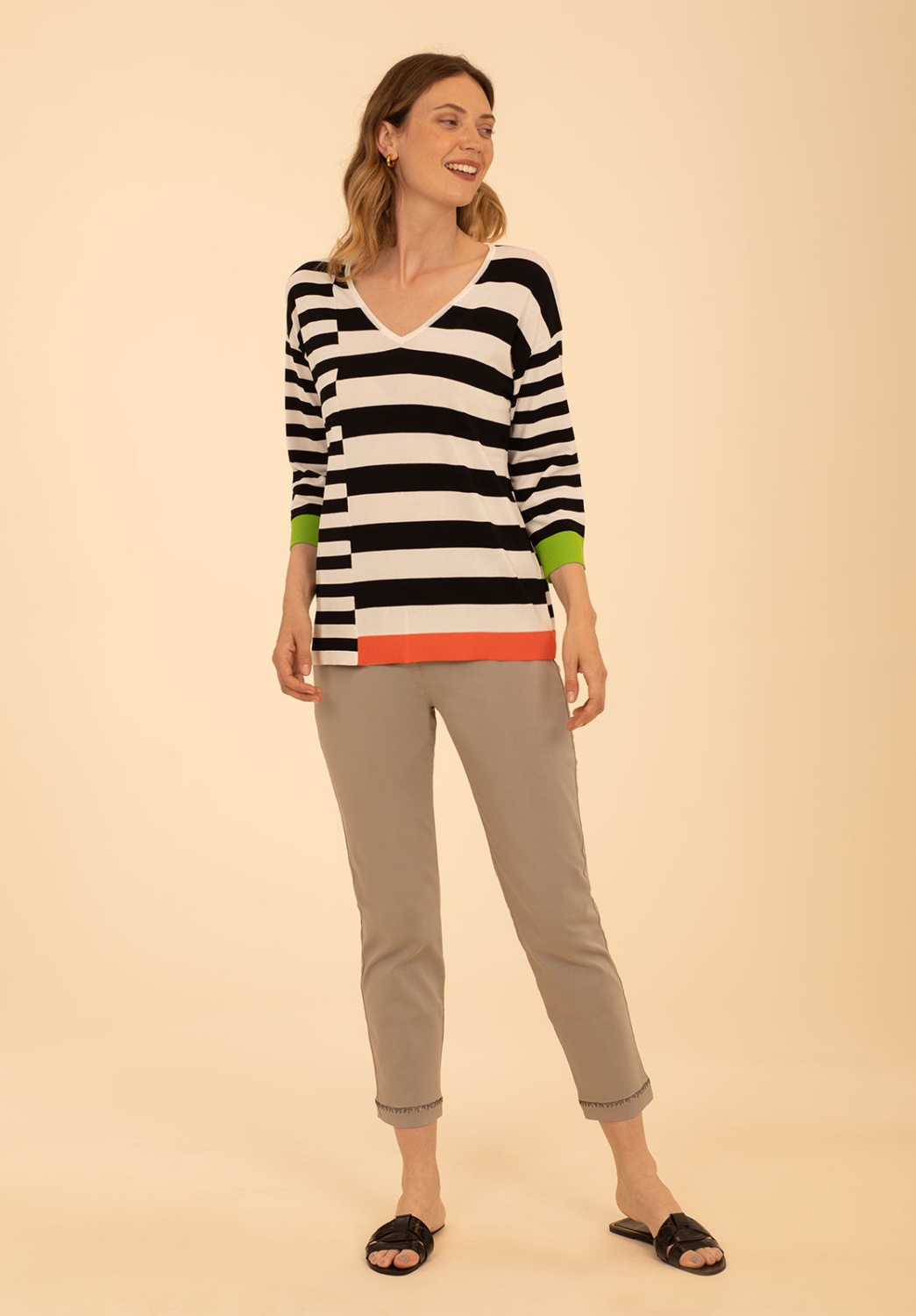 Horizontal Striped Sweater 3