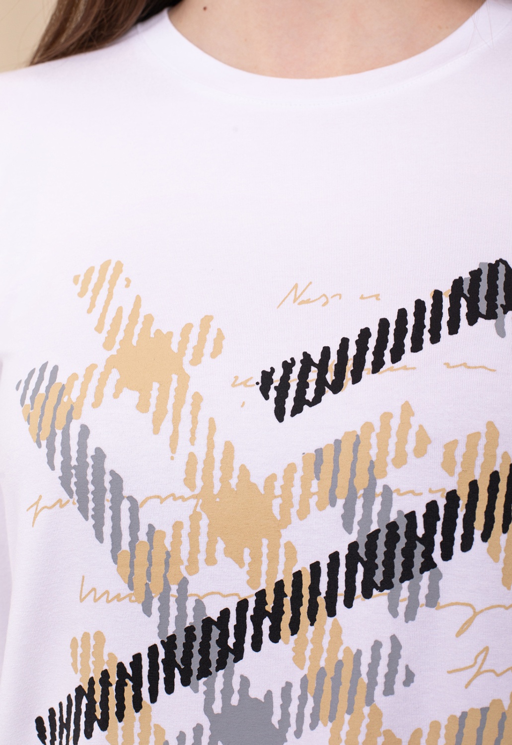 Camiseta Blanca Cuadros 4