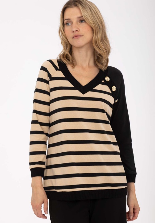 Camiseta Rayas Combinada 