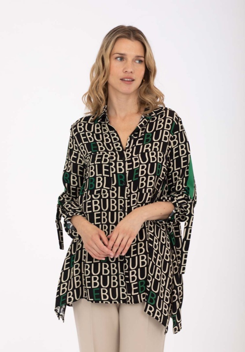 Chemise Lettres Vertes
