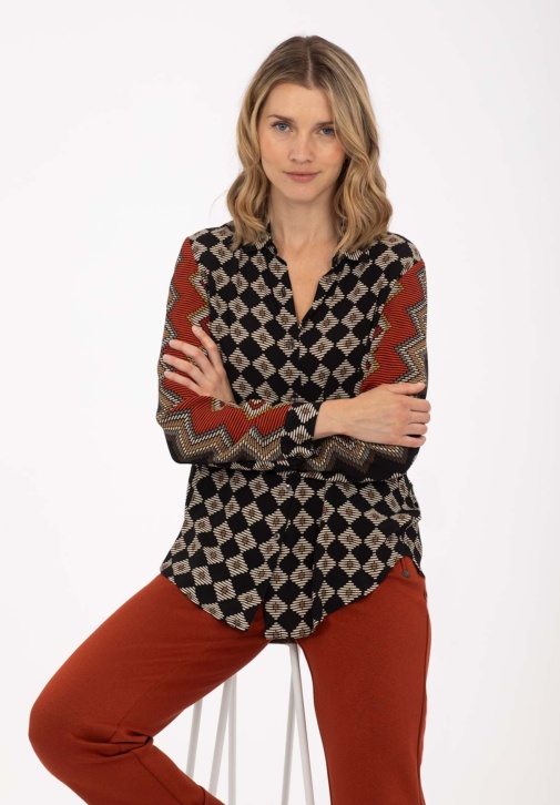 Camisa Combinada Zig-zag