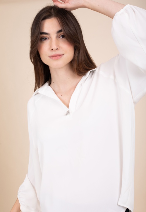Chemisier large blanc