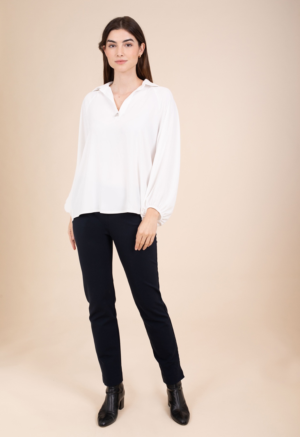 Wide White Blouse 4