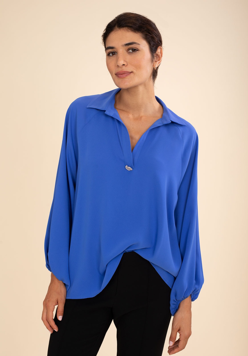 Blusa Azulón Ancha 