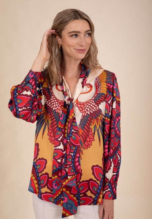 Chemise Cygne Bordeaux 