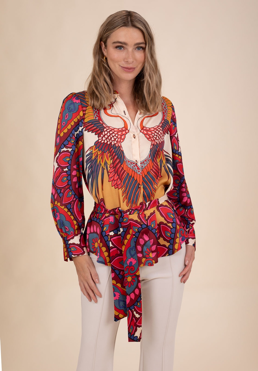 Camisa Cisne Burdeos 1