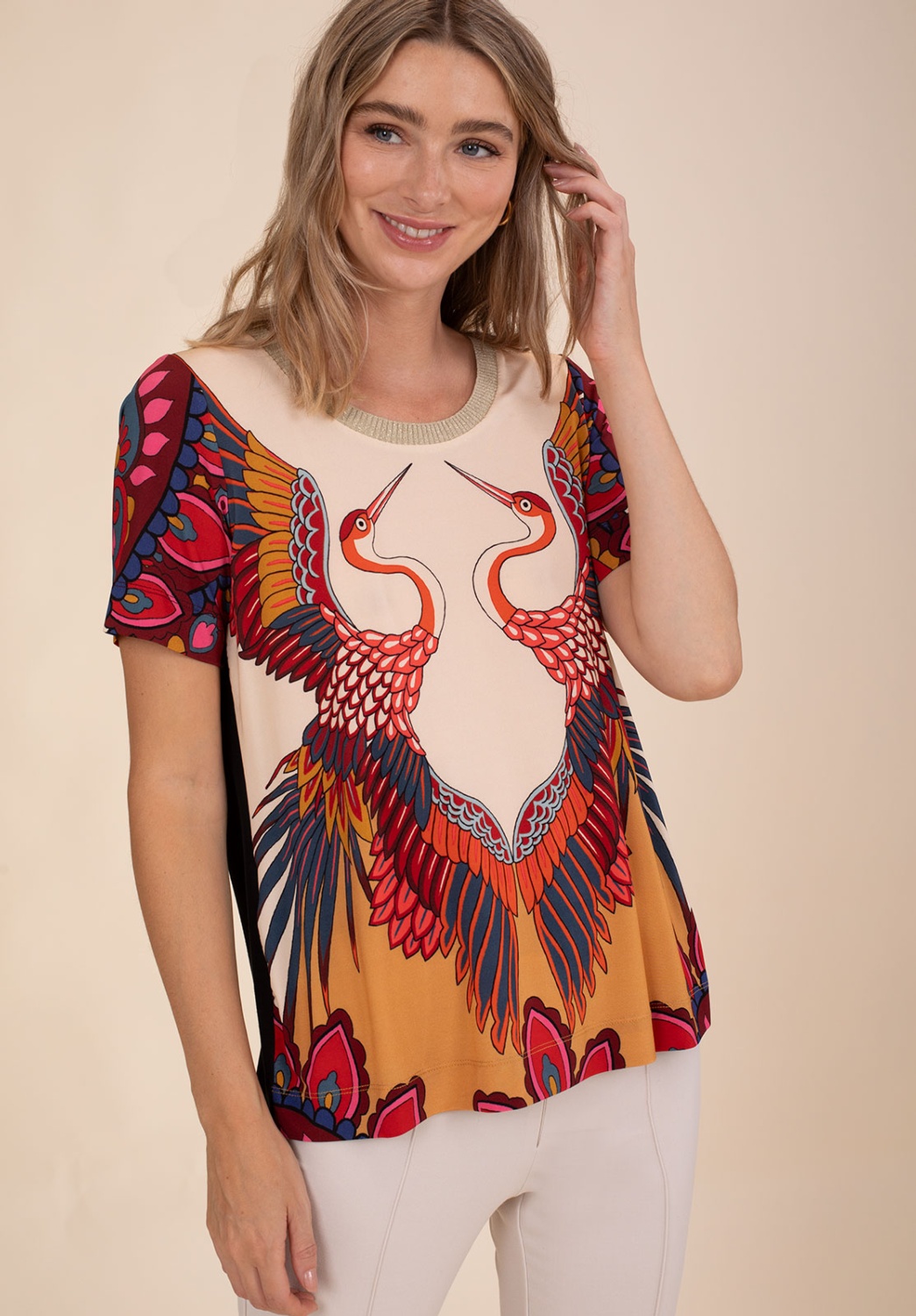 Camisa Cisne Burdeos 2