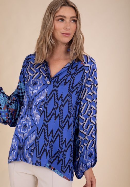Blusa Estampado Azulón