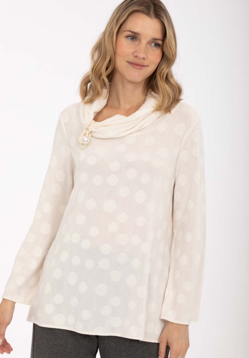 Jersey Topos Blanco Roto