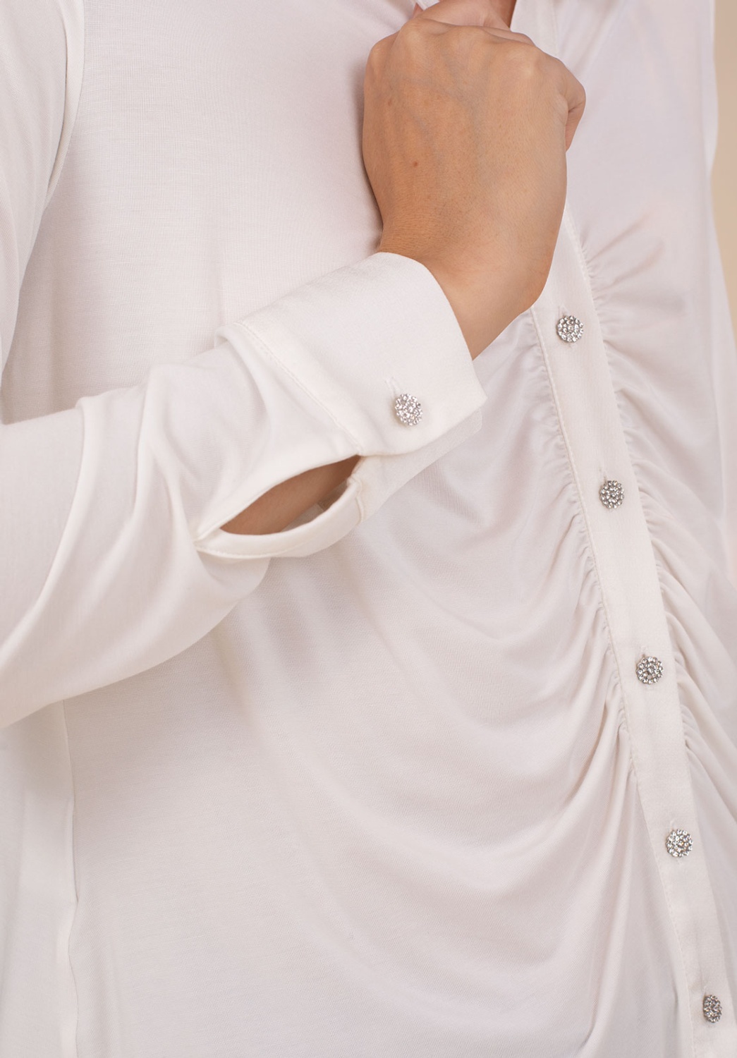 Camisa Fruncida Blanca 2