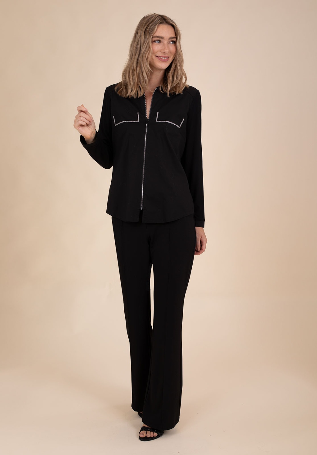 Camisa Negra Brillantes 4