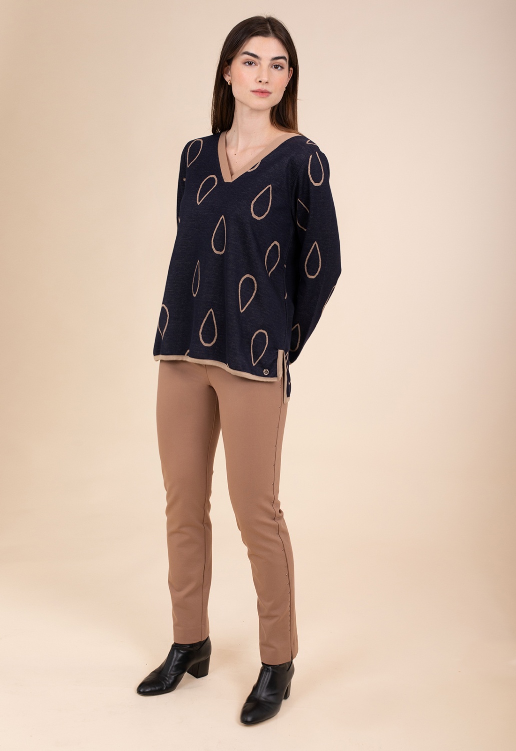 Jersey Pico Gotas Camel 3