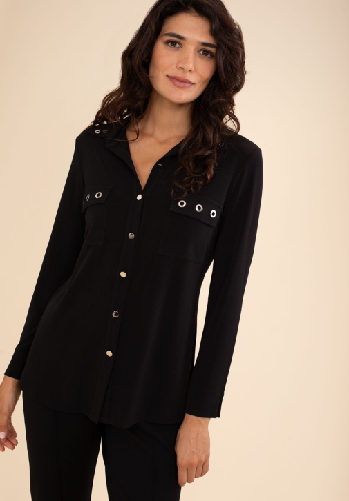 Chemise en tricot avec rondelles