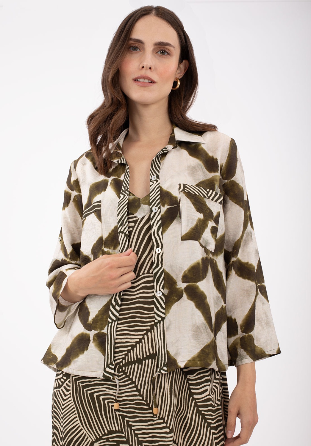 Camisa Estampada Vaporosa 