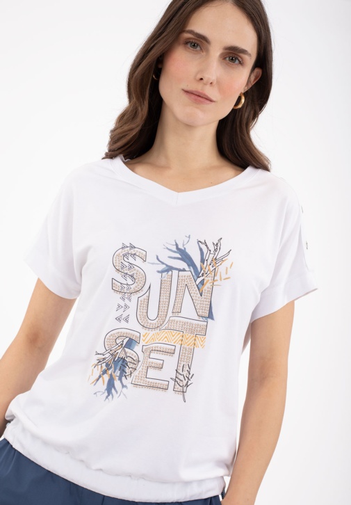 Camiseta Sunset Con Bolso 