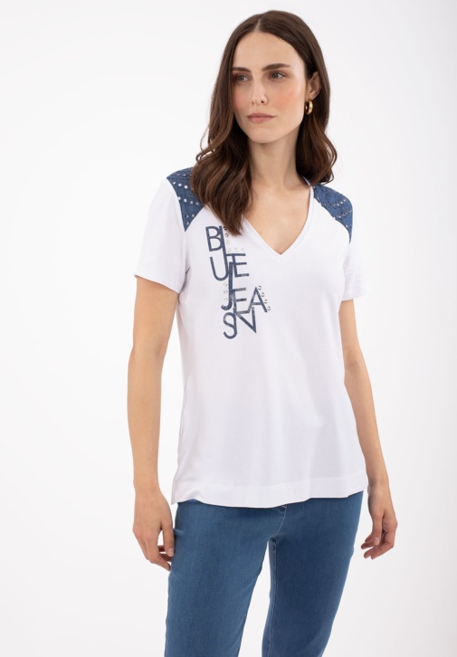 T-shirt avec applications texanes 