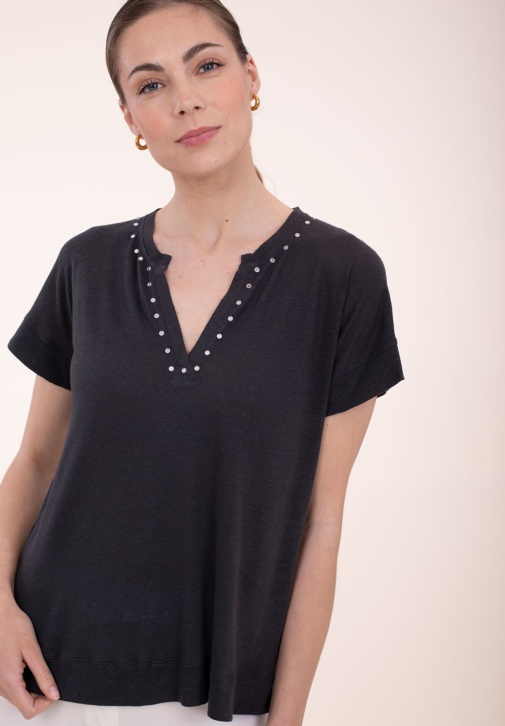Camiseta Lino Gris 