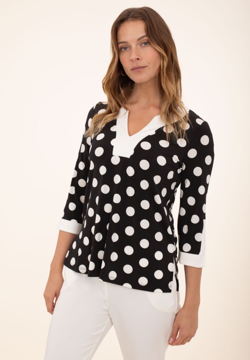 Camiseta Topos Contraste 