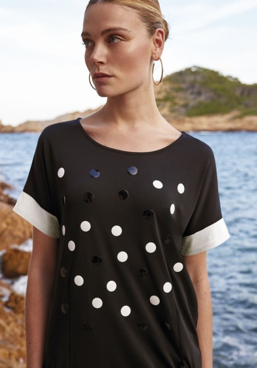 Camiseta Aplique Topos 