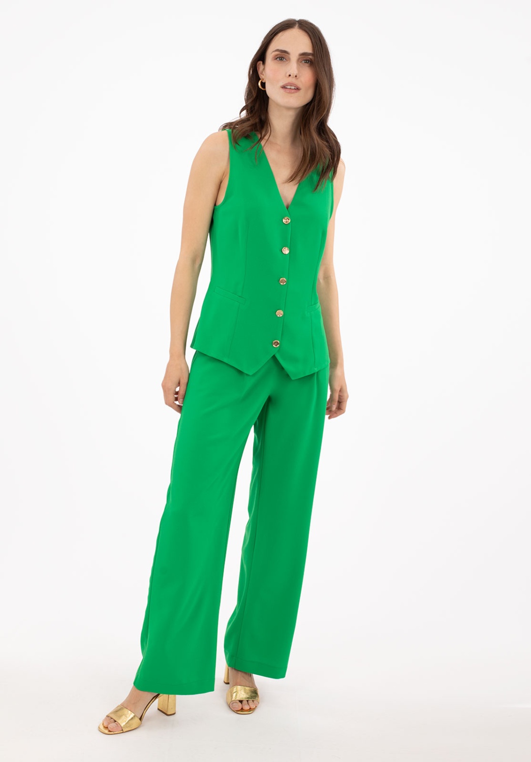 Chaleco Traje Verde 3