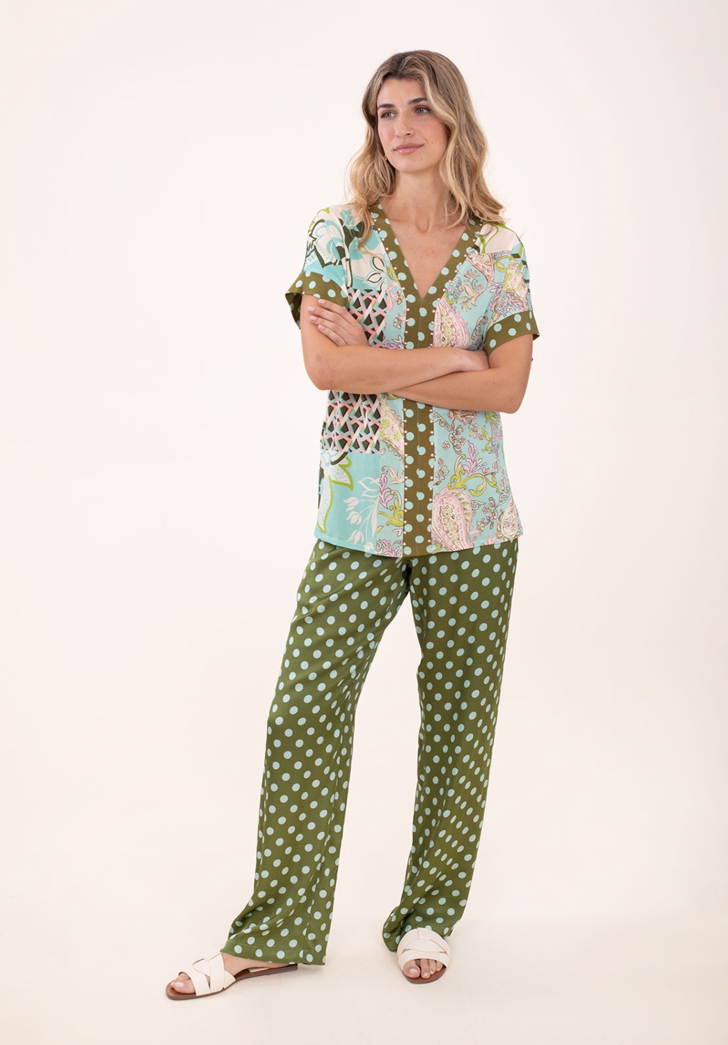 Camiseta Punto Seda Patchwork 3
