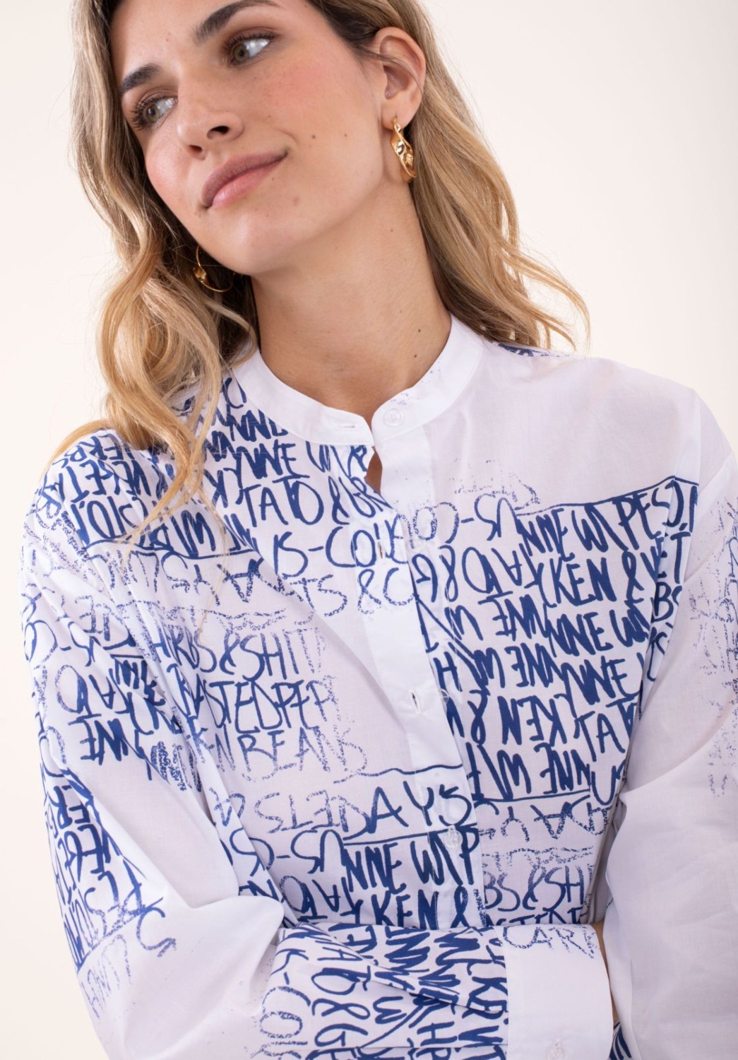 Camisa Letras Bicolor 