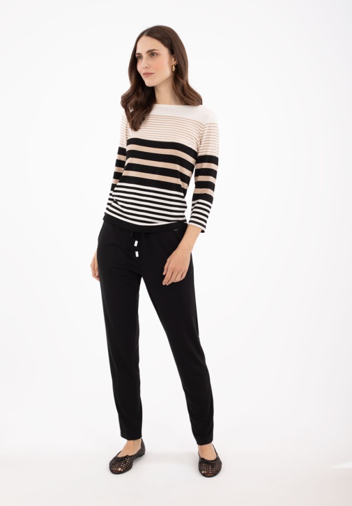 Black Sport Knit Trousers 
