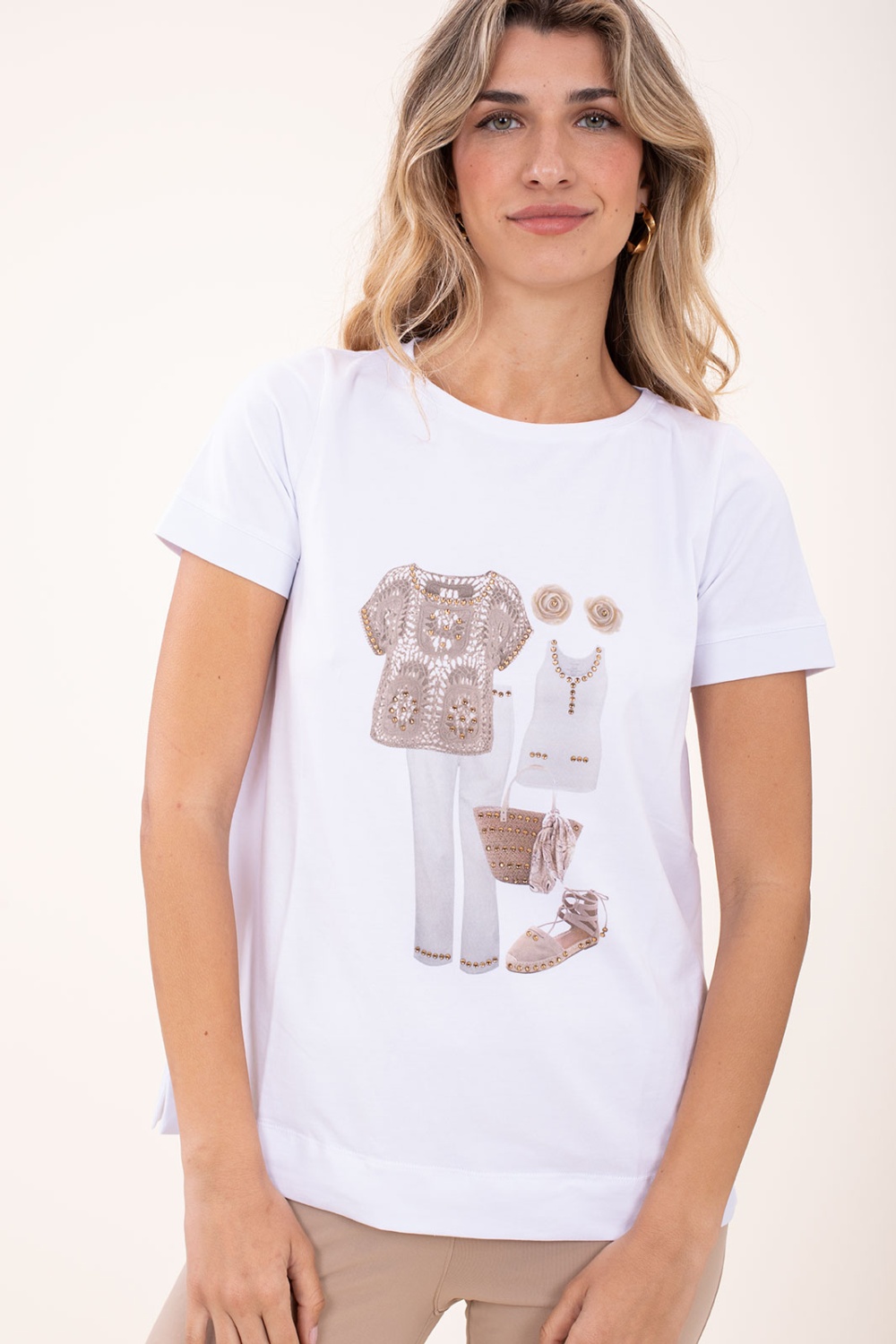 Camiseta Blanca Estampada 1