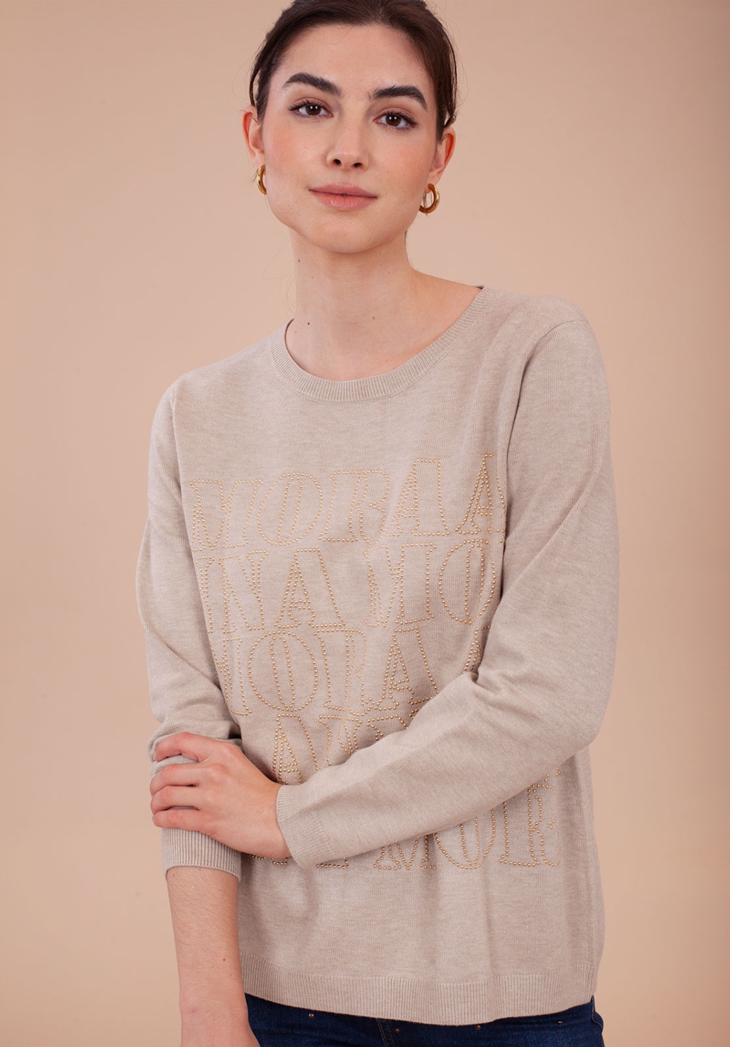 JERSEY PUNTO BEIGE RELIEVE 1