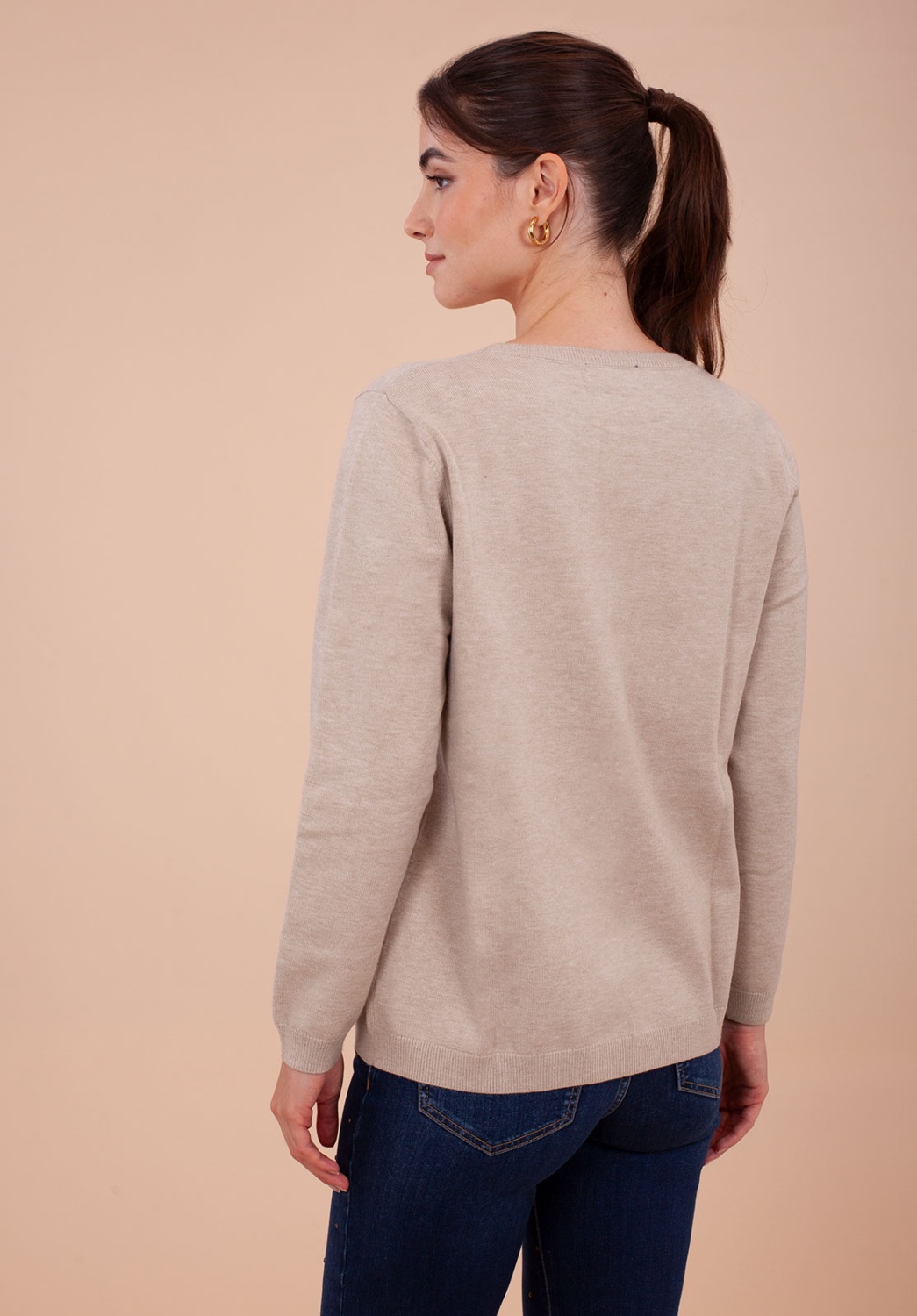 JERSEY PUNTO BEIGE RELIEVE 3