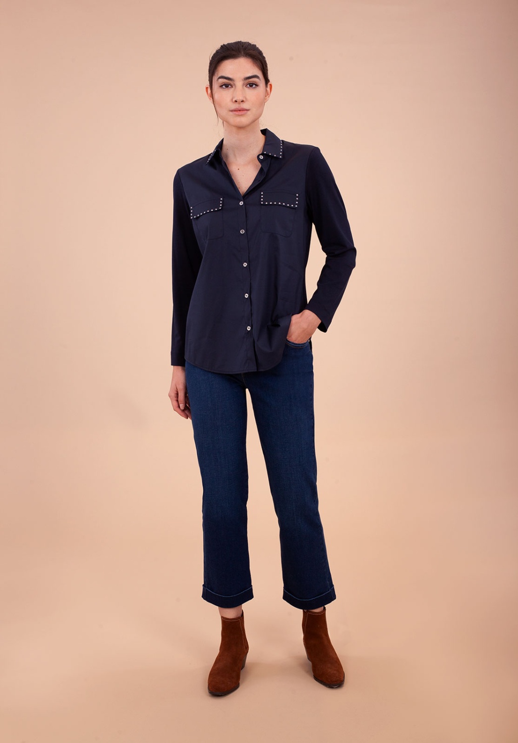 Tejanos con la etiqueta floreada