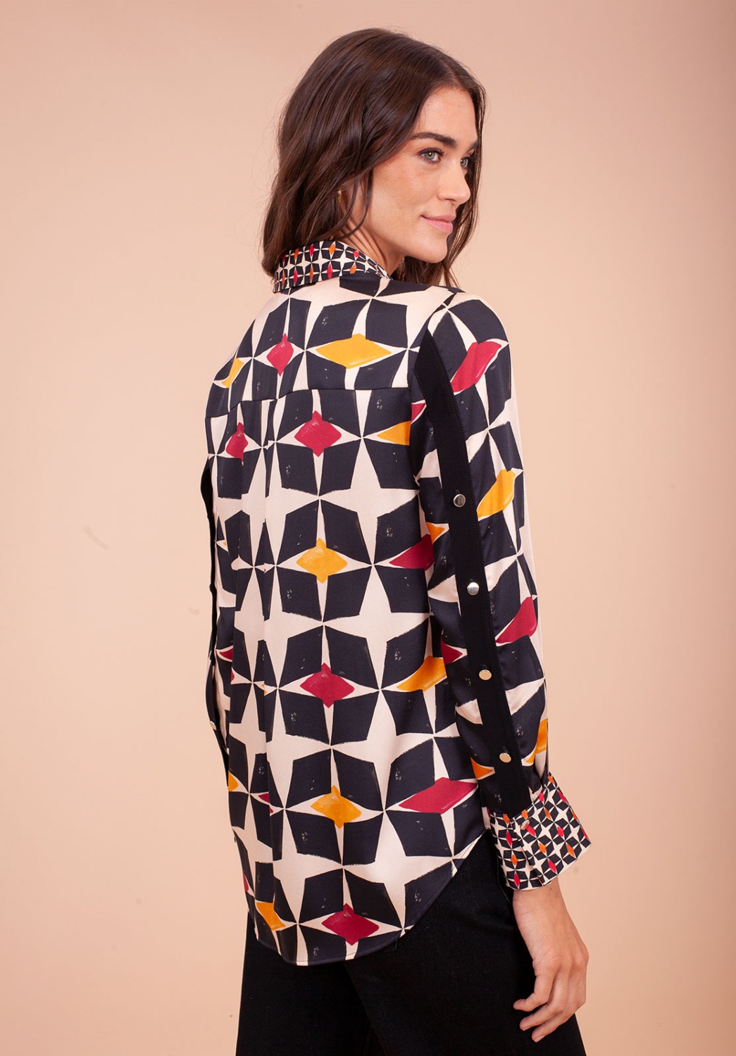 Blusa Estampada Geométrica 2