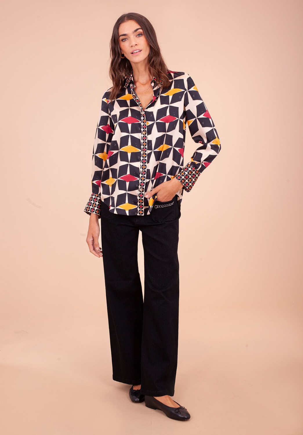 Blusa Estampada Geométrica 3