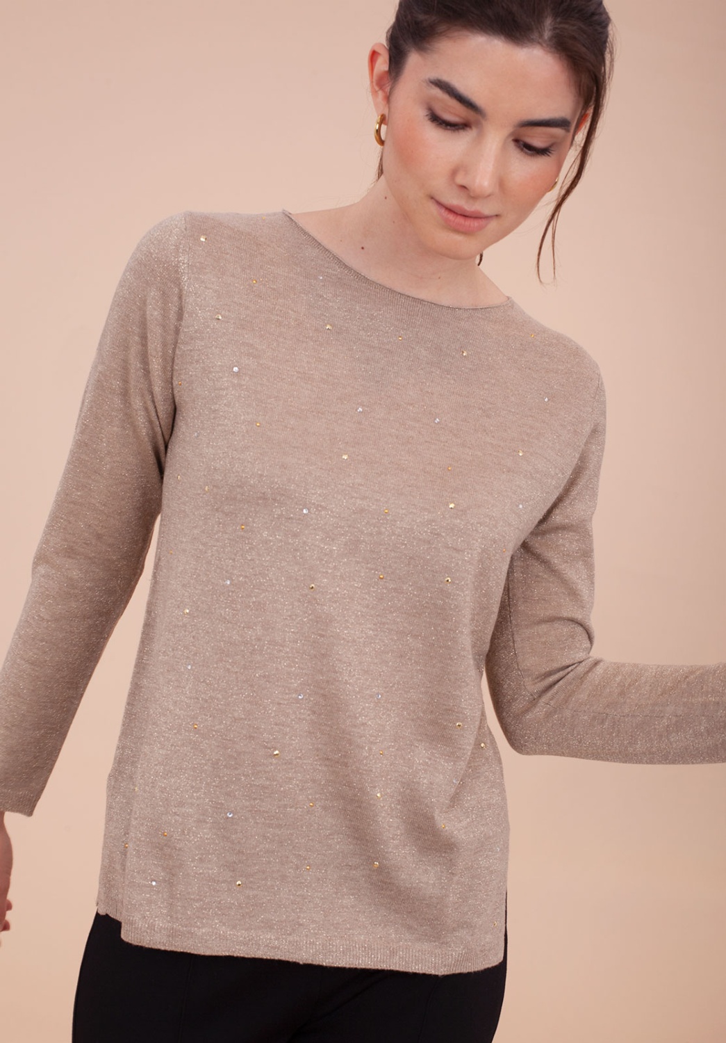 Camiseta Lurex tachuelas 1