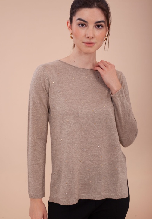 Camiseta Lurex tachuelas