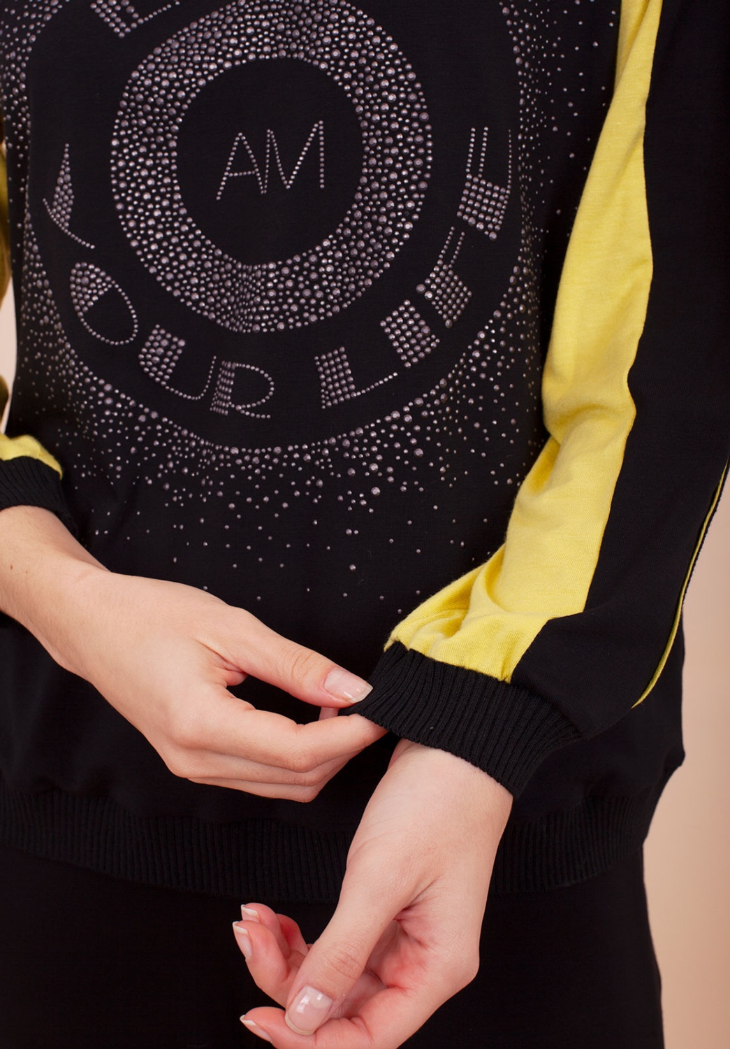 Camiseta negra/lima 2