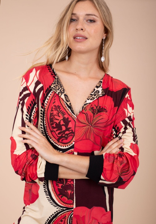 T-shirt à Imprimé Floral 