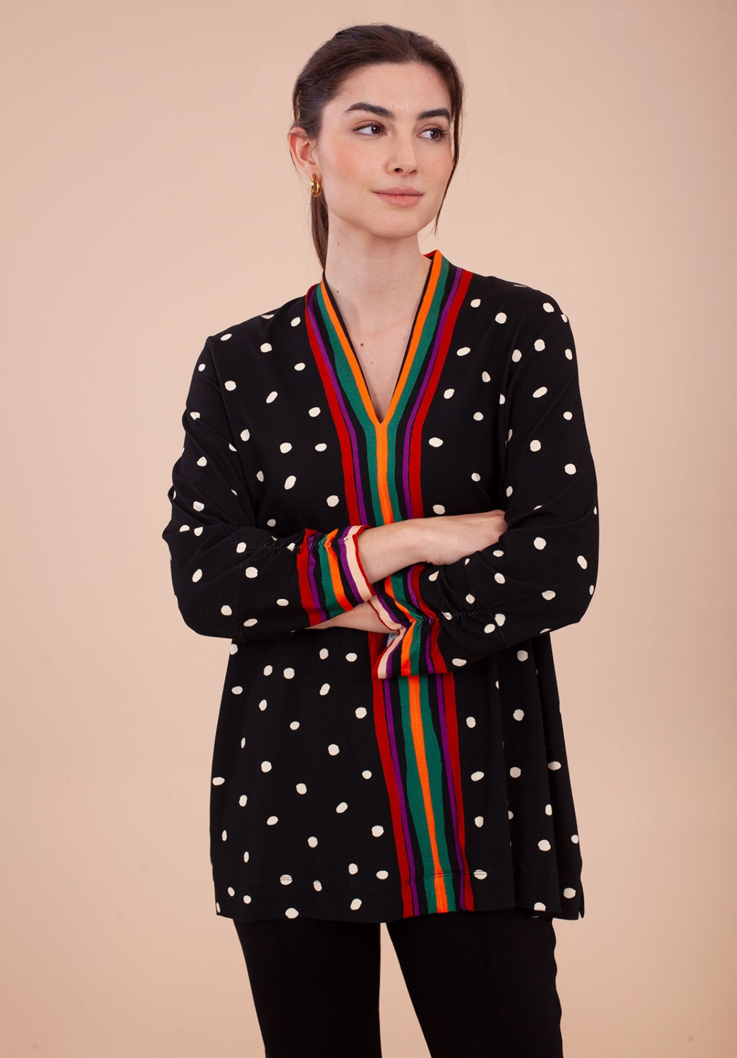 Camiseta Topos combinada