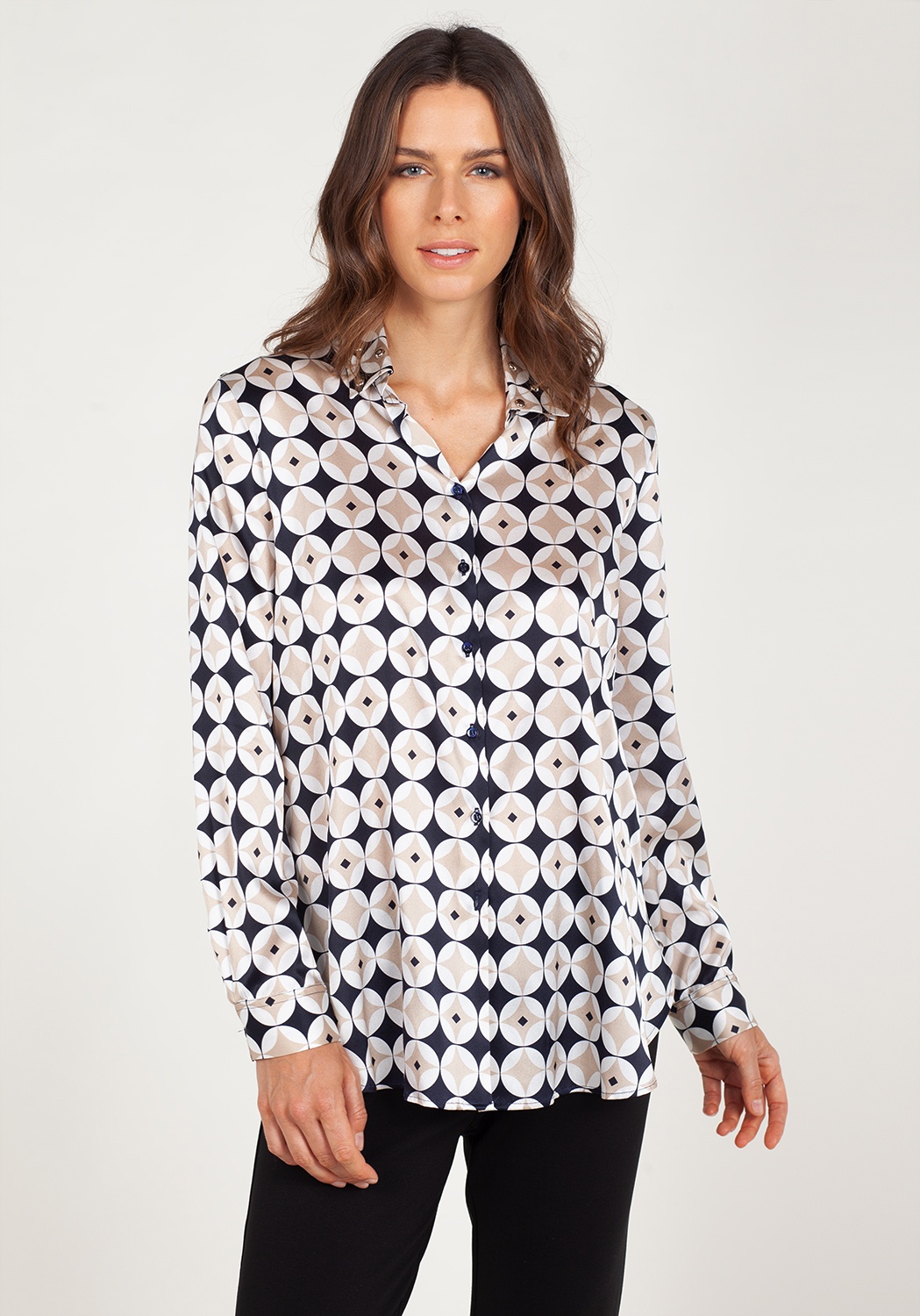 camisa satinada