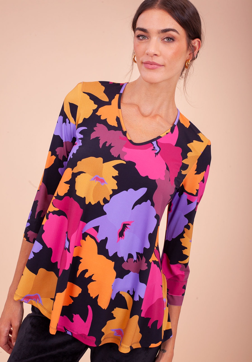 Camiseta floreada